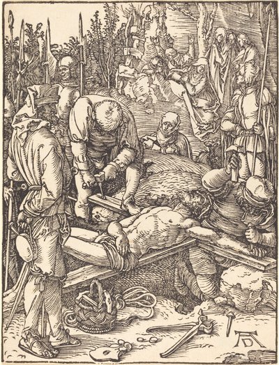 Kristus přibitý na kříž od Albrecht Dürer