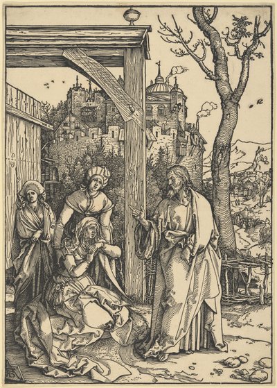 Kristus se loučí se svou matkou, ze Života Panny Marie od Albrecht Dürer