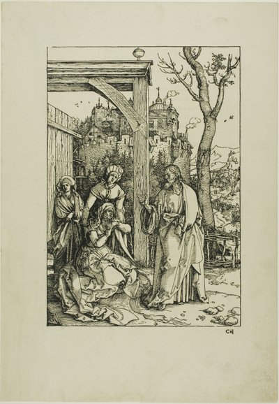 Kristus opouští svou matku, ze Života Panny od Albrecht Dürer