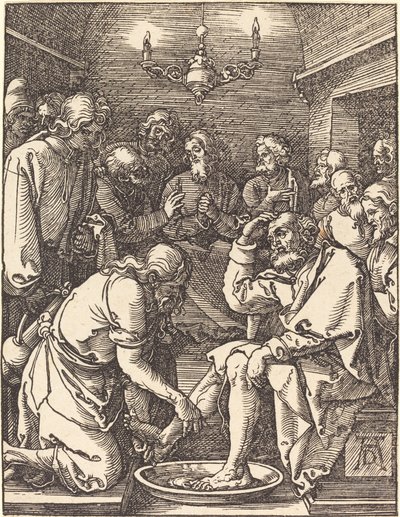 Kristus umývá nohy učedníkům od Albrecht Dürer