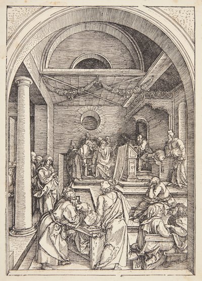 Kristus mezi lékaři od Albrecht Dürer