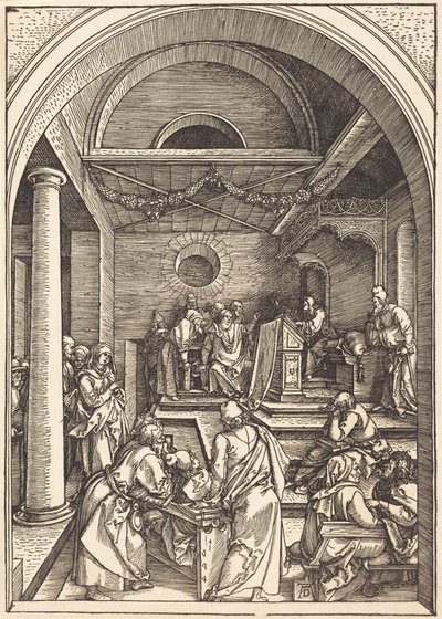 Kristus mezi učenci od Albrecht Dürer