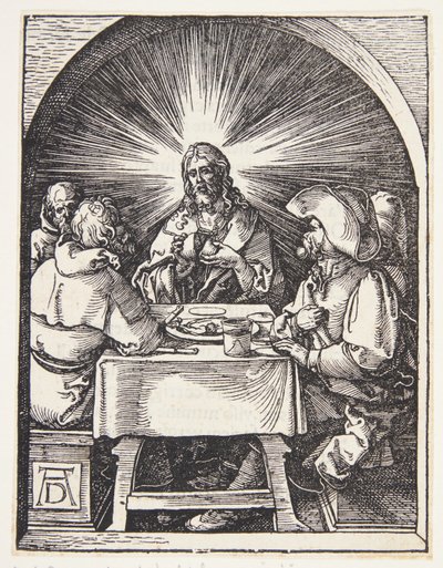 Kristus v Emauzích od Albrecht Dürer