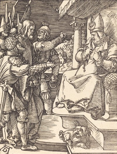 Kristus před Kaifášem, pravděpodobně c. 15091510. od Albrecht Dürer