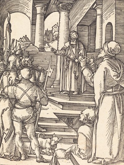 Kristus před Pilátem, pravděpodobně c. 15091510. od Albrecht Dürer