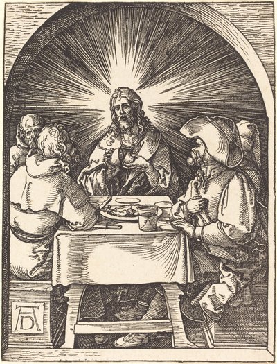 Kristus v Emauzích od Albrecht Dürer