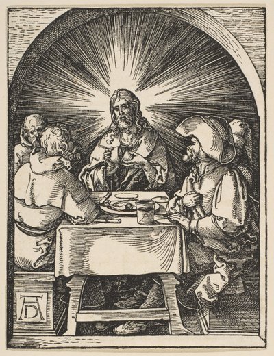 Kristus v Emauzích, z „Malých pašijí“ od Albrecht Dürer