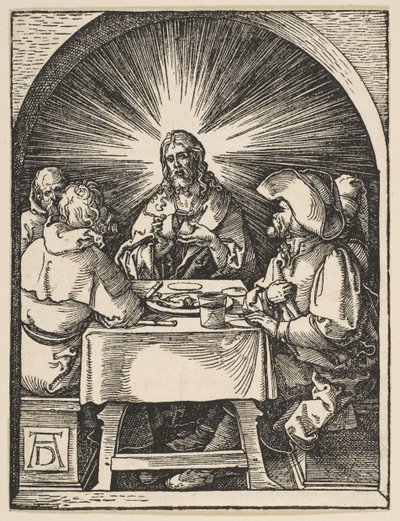 Kristus v Emauzích, z Malých pašijí, ca. 1510. od Albrecht Dürer