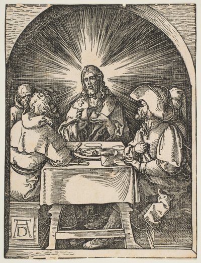 Kristus v Emauzích, z Malých pašijí, ca. 1510. od Albrecht Dürer