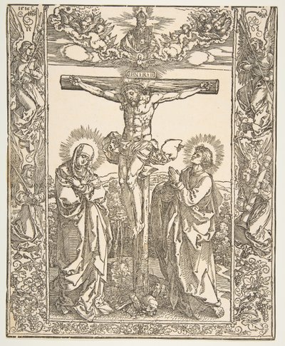Kristus na kříži mezi Pannou Marií a svatým Janem, 1516. od Albrecht Dürer