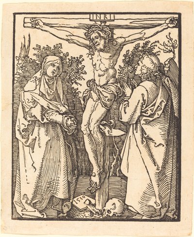 Kristus na kříži s Marií a svatým Janem od Albrecht Dürer
