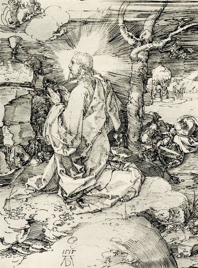 Kristus na hoře Olivetské od Albrecht Dürer