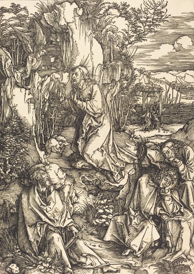 Kristus na hoře Olivetské, c. 14971499. od Albrecht Dürer