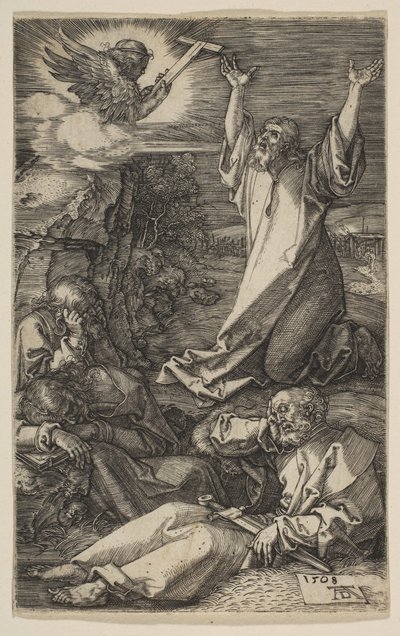 Kristus na Olivové hoře, z Umučení, 1508. od Albrecht Dürer