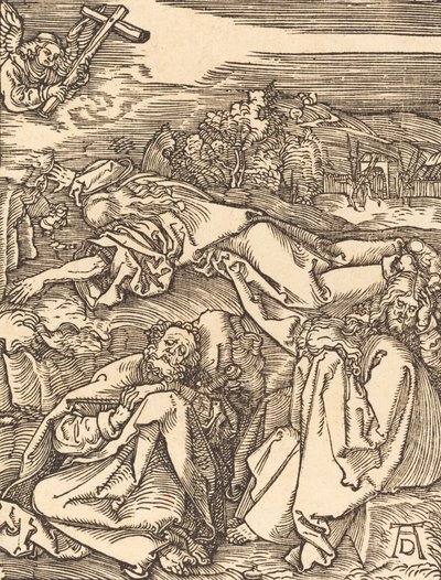 Kristus na hoře Olivetské, pravděpodobně kolem r. 15091510. od Albrecht Dürer