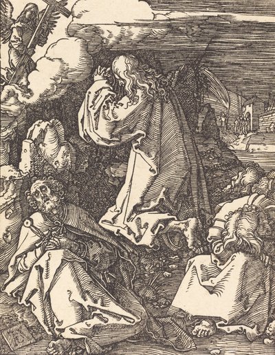 Kristus na hoře Olivetské, pravděpodobně kolem r. 15091510. od Albrecht Dürer