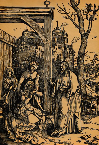 Kristus opouští svou matku., Kristus opouští svou matku, 1504-1505. od Albrecht Dürer