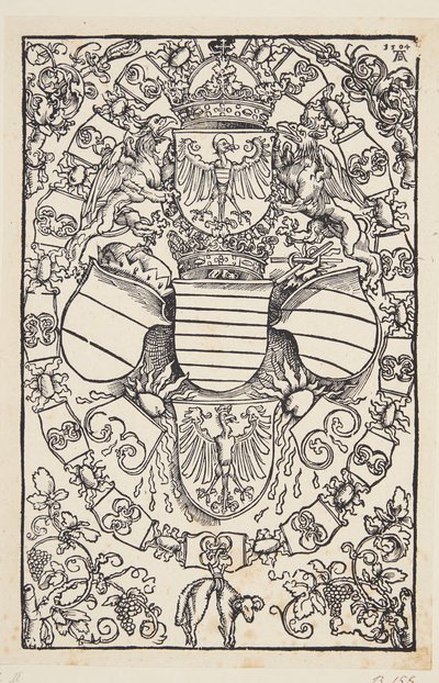 Erb Maxmiliána I. jako krále Římanů od Albrecht Dürer