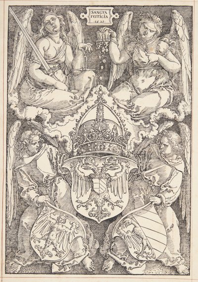 Erb říše a města Norimberk od Albrecht Dürer