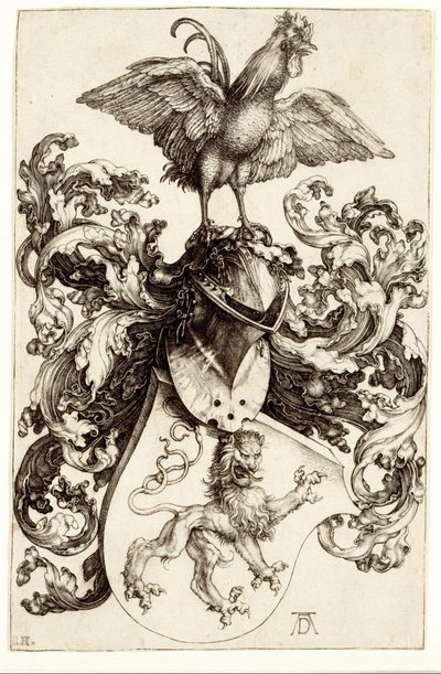 Erb se lvem a kohoutem od Albrecht Dürer