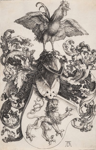 Erb se lvem a kohoutem od Albrecht Dürer