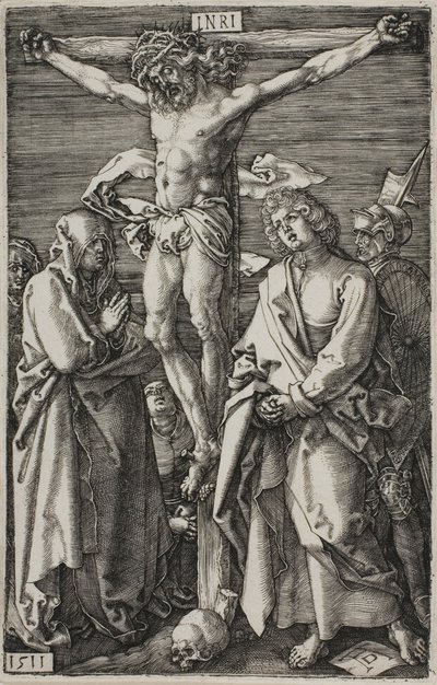 Ukřižování, z The Engraved Passion od Albrecht Dürer