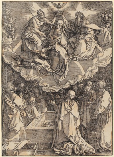 Uvedení do chrámu, list 13 ze série "Život Panny Marie" od Albrecht Dürer