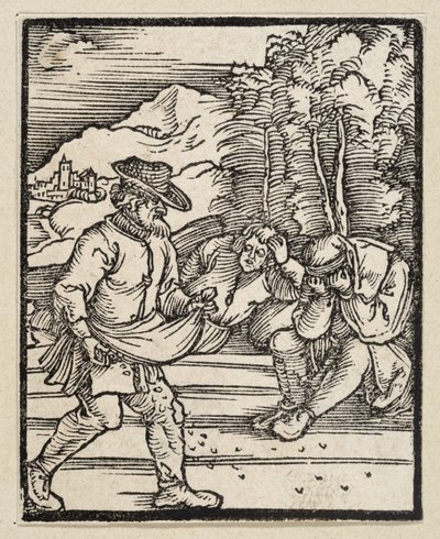 Podobenství o nepříteli, který seje plevel (z: Postilla, 43 dřevořezů) od Albrecht Dürer