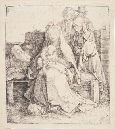 Svatá rodina, šest lidí od Albrecht Dürer