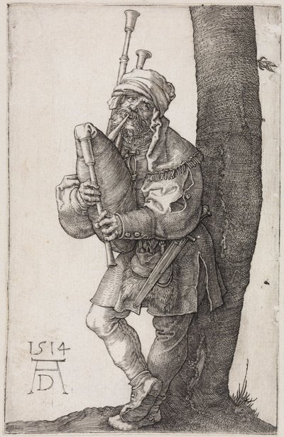 Hráč na dudy od Albrecht Dürer