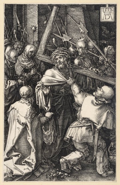 Trpící Kristus u sloupu bičování (Pašije v mědirytině) od Albrecht Dürer