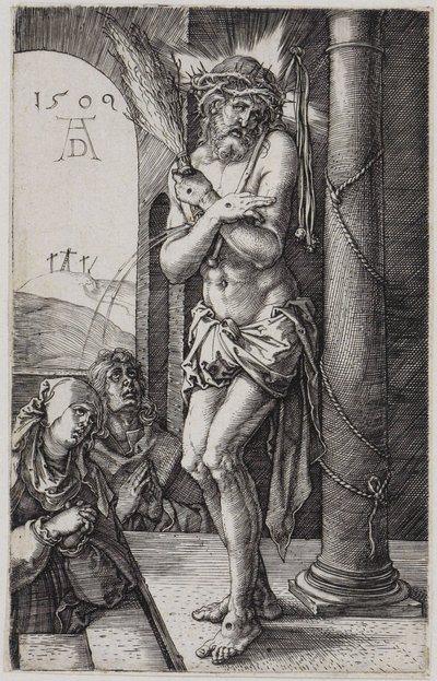 Muž bolesti před Marií a Janem od Albrecht Dürer