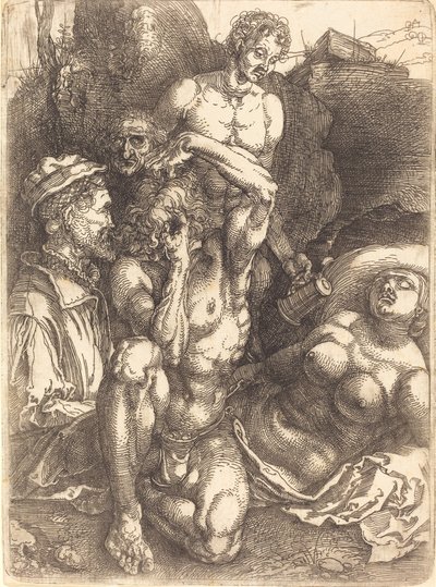 Zoufalý muž, pravděpodobně 15141515. od Albrecht Dürer
