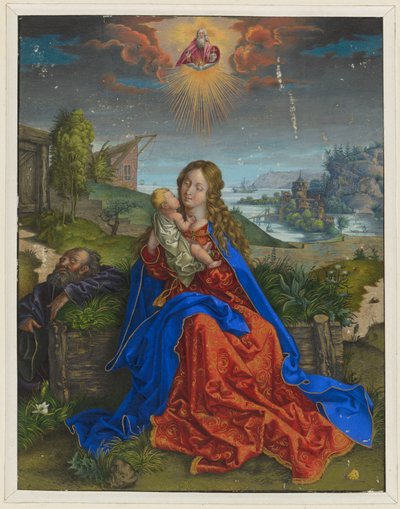 Svatá rodina s motýlem od Albrecht Dürer
