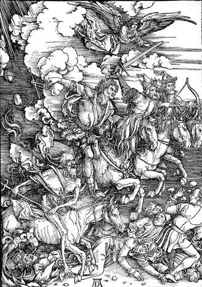 Zjevení Janovo: 4. Čtyři jezdci apokalypsy od Albrecht Dürer