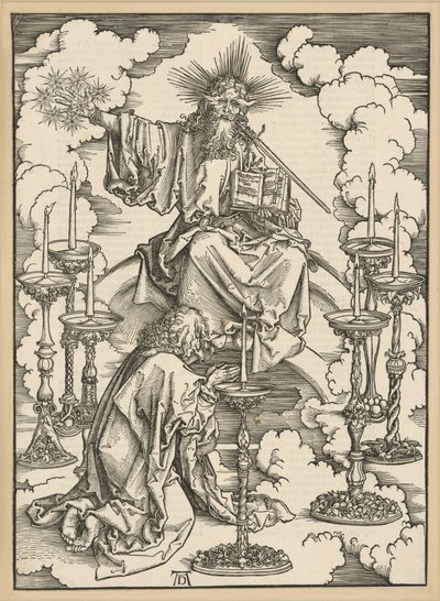 Vidění sedmi svícnů (Apokalypsa) od Albrecht Dürer
