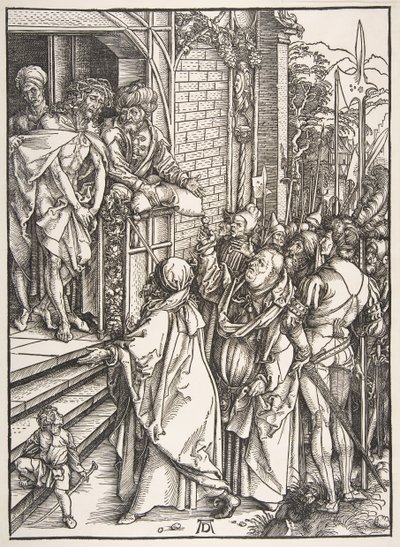 Ecce Homo, ze série Velká vášeň, ca. 1498-99. od Albrecht Dürer