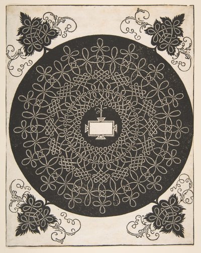 Vyšívací vzor s podlouhlým panelem ve středu, 1521 dříve. od Albrecht Dürer