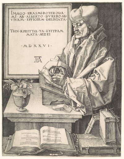 Erasmus Rotterdamský od Albrecht Dürer