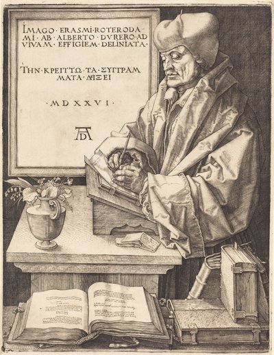 Erasmus Rotterdamský od Albrecht Dürer