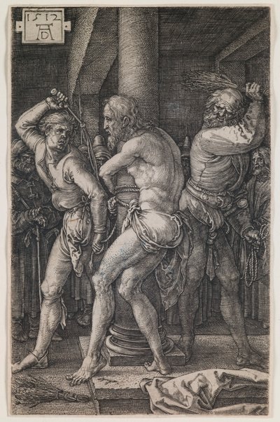 Flagellation, ze série „The Engraved Passion“ od Albrecht Dürer