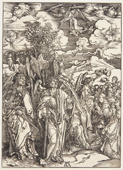 Čtyři andělé zůstávají větry od Albrecht Dürer