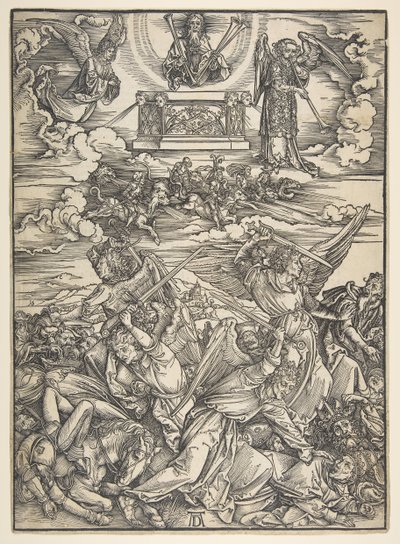 Čtyři Avenging Angels, ze série Apocalypse.n.d. od Albrecht Dürer