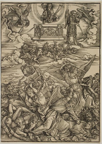 Čtyři mstící andělé z Eufratu od Albrecht Dürer