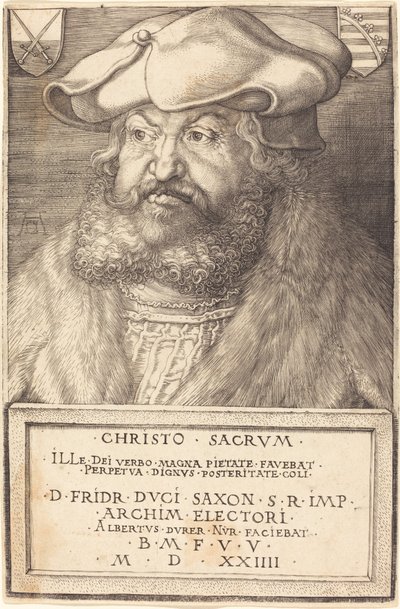 Fridrich Moudrý, kurfiřt saský od Albrecht Dürer