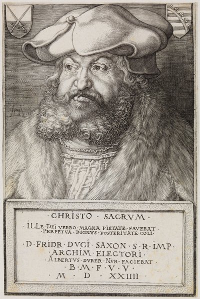 Fridrich Moudrý, saský kurfiřt od Albrecht Dürer