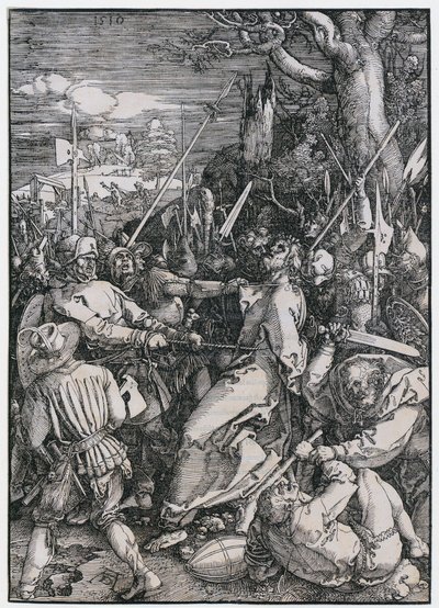 Zatčení Krista, list č. 4 ze série „Velké pašije“ od Albrecht Dürer
