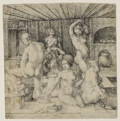 Německy: Frauenbad Ženské lázně od Albrecht Dürer