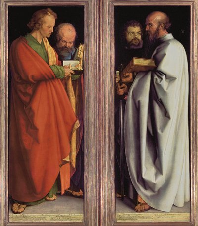 Německy: Vier Apostel Čtyři apoštolové od Albrecht Dürer