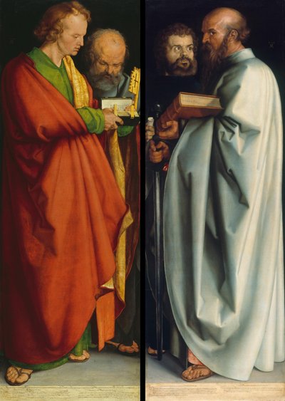 Německy: Vier Apostel Čtyři apoštolové od Albrecht Dürer